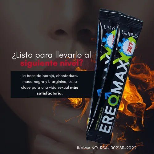 Nitric Oxide Booster + EREQMAX  Energía, Resistencia y Potencia Natural | Combo Máximo Poder