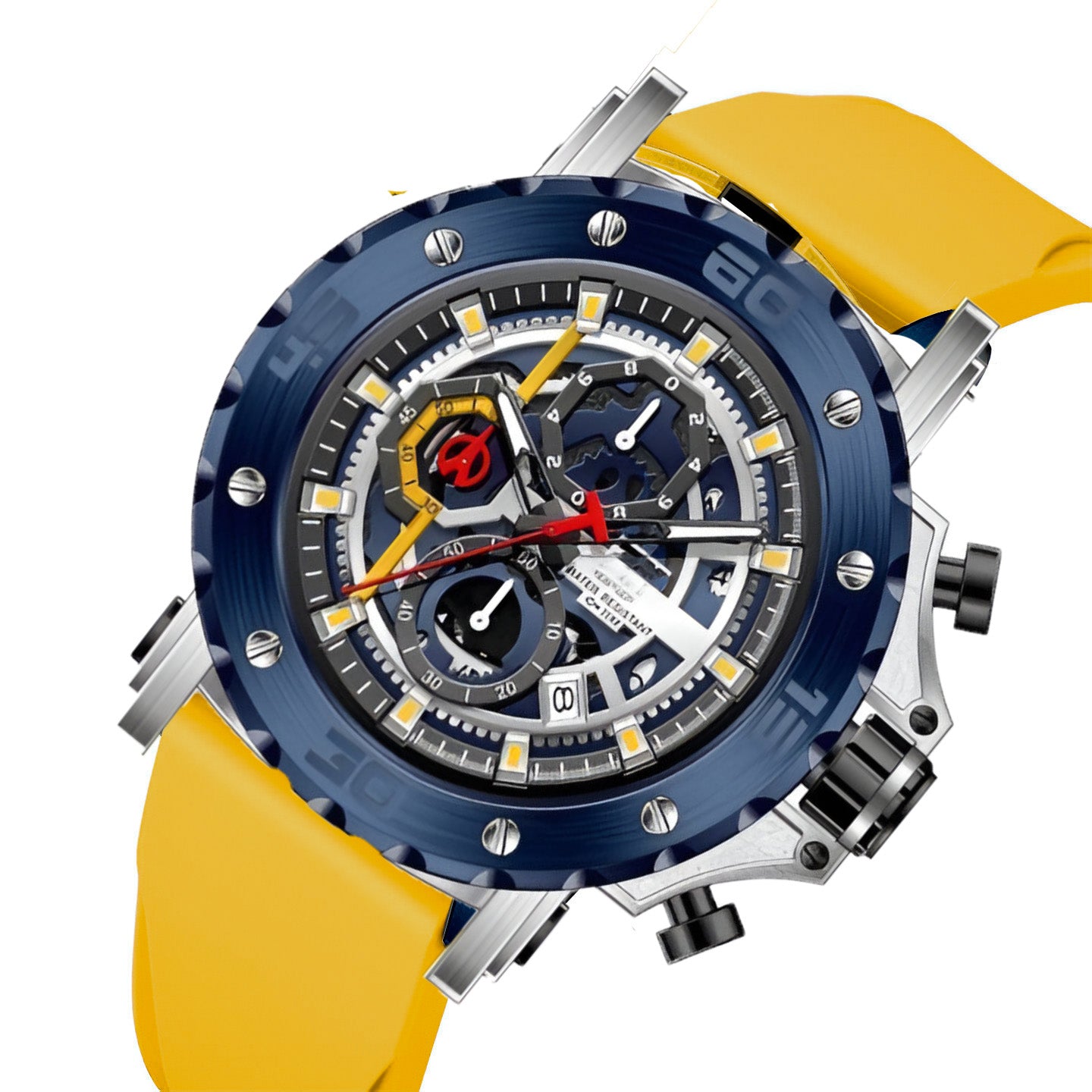 Reloj G-Force H3959G Cronógrafo para Hombre – Pulso de Silicona, Resistente al Agua y Estuche Incluido
