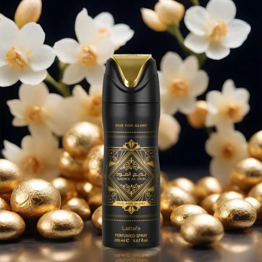 Combo Lattafa Hombre: Perfume, Spray y Crema Corporal.
